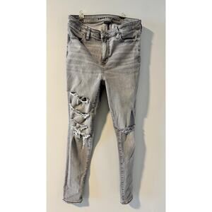 American Eagle Women’s Next Level Stretch Jeans - Size 10 - Distressed Skinny